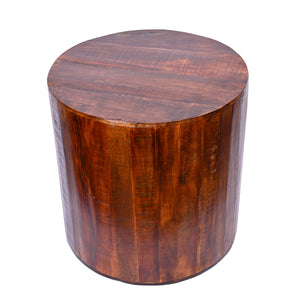 Reclaimed round 18 inch Side table | Accent Table | End Table